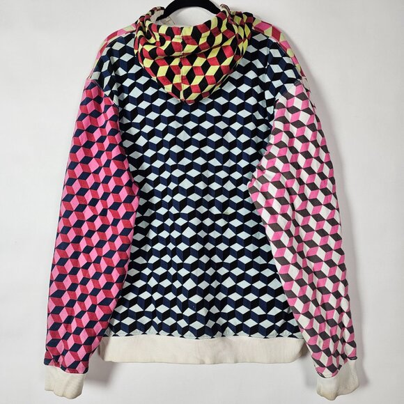 Ride Snowboards Geometric Colorful Mens XL Long Sleeve Full Zip Hoodie - Picture 2 of 9